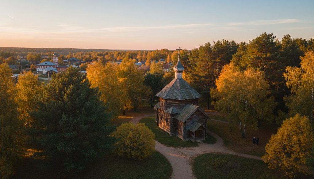 Старая деревянная церковь
